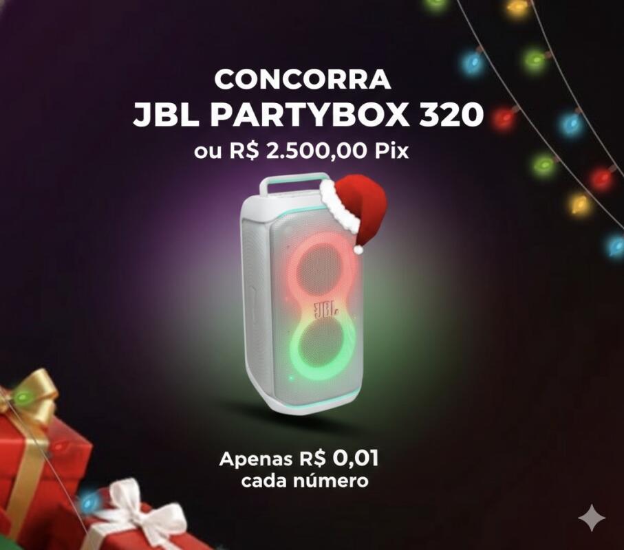 JBL PARTYBOX 320 ou R$ 2.500,00 PIX